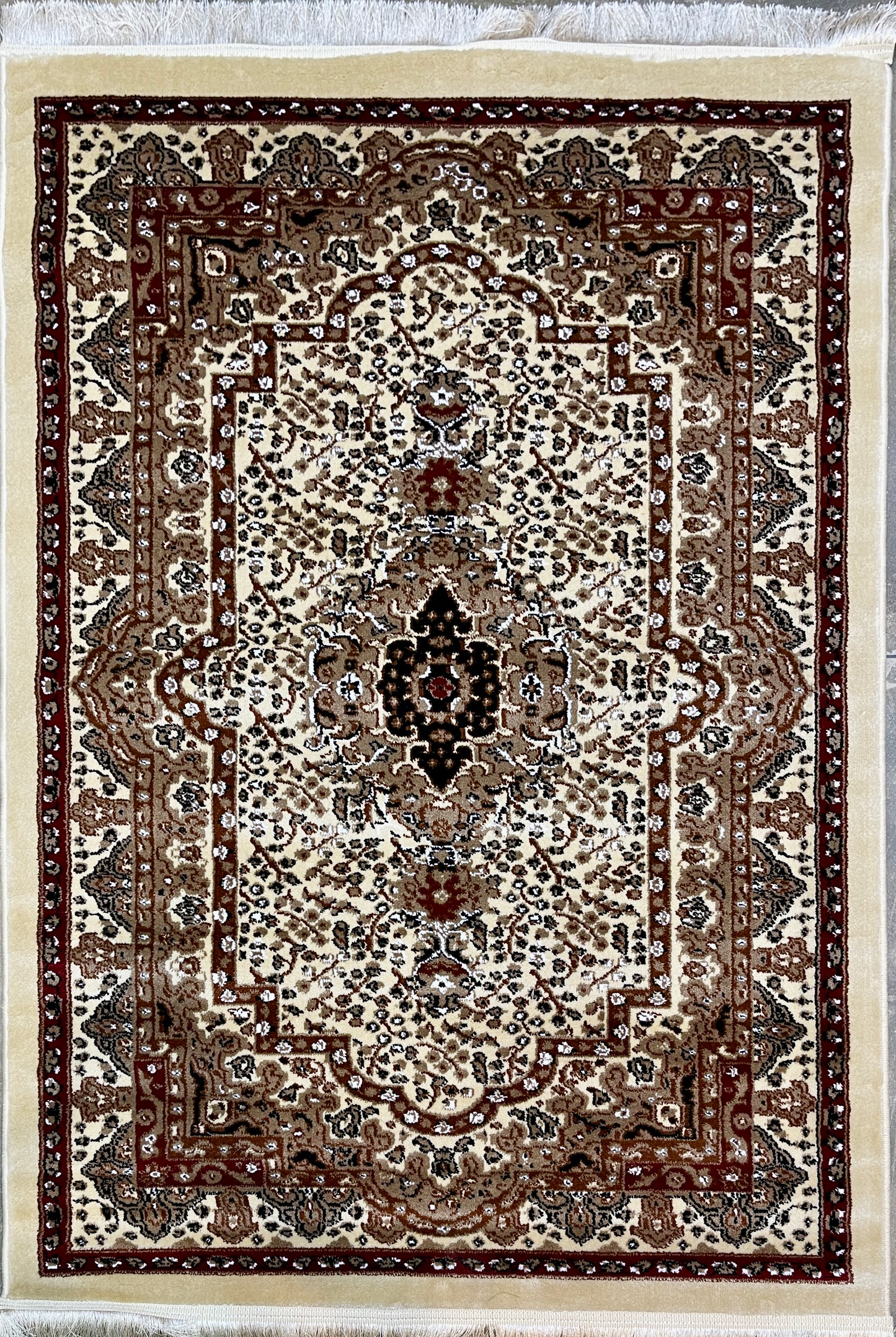 Beige Serenity Turkish Rug - 120x170cm (3.11x5.7)feet