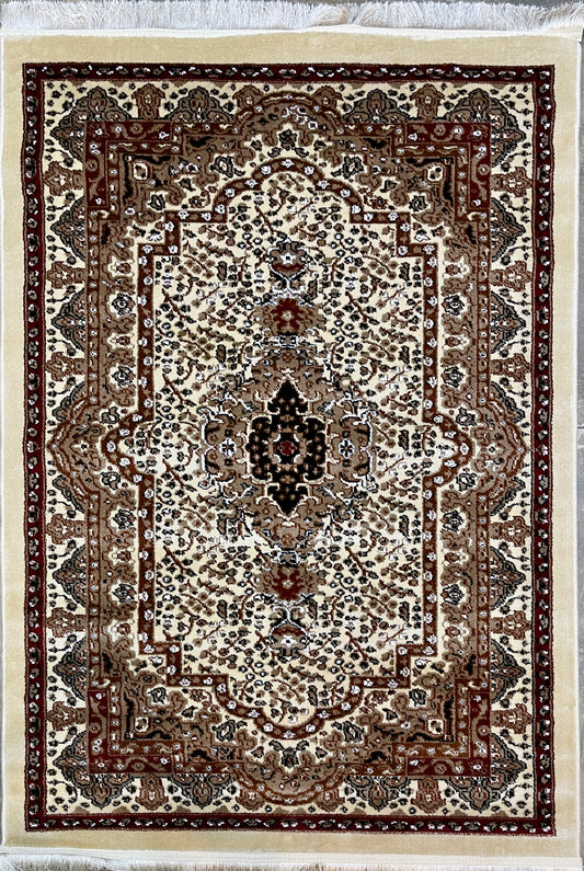 Beige Serenity Turkish Rug - 120x170cm (3.11x5.7)feet