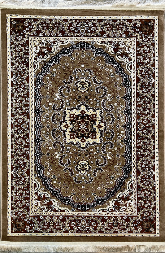 Light Brown Rug - 120x170cm (3.11x5.7)feet - Soft Area Carpet