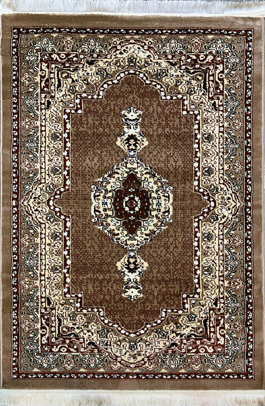 Light Brown Rug - 120x170cm (3.11x5.7)feet - Stylish and Versatile Carpet for Home Decor