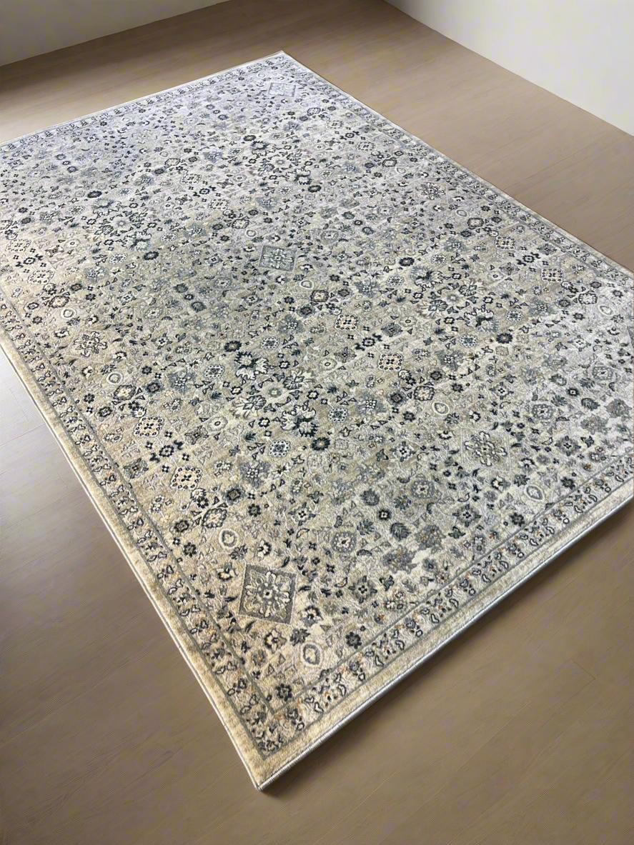 Timeless Ivory Beige Luxe Rug - 160x230cm (5.3x7.7)feet