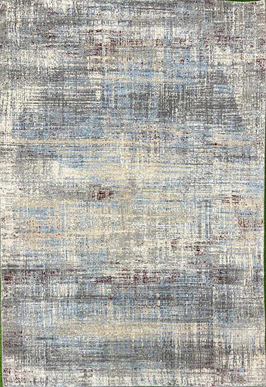 Classic Turkish Vintage Rug in Subtle Grey & Cream - 160x230cm (5.3x7.7)feet