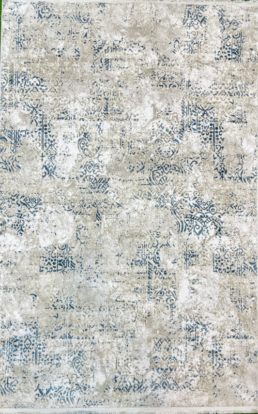 Vanilla & Blue Vintage Charm Rug 150x233cm (4.11x7.8)feet